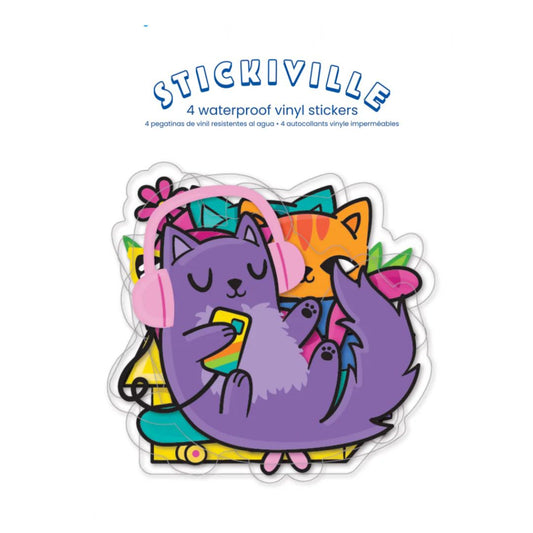Vinyl Stickers 'Stickiville Silly Kitties'