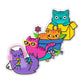 Vinyl Stickers 'Stickiville Silly Kitties'