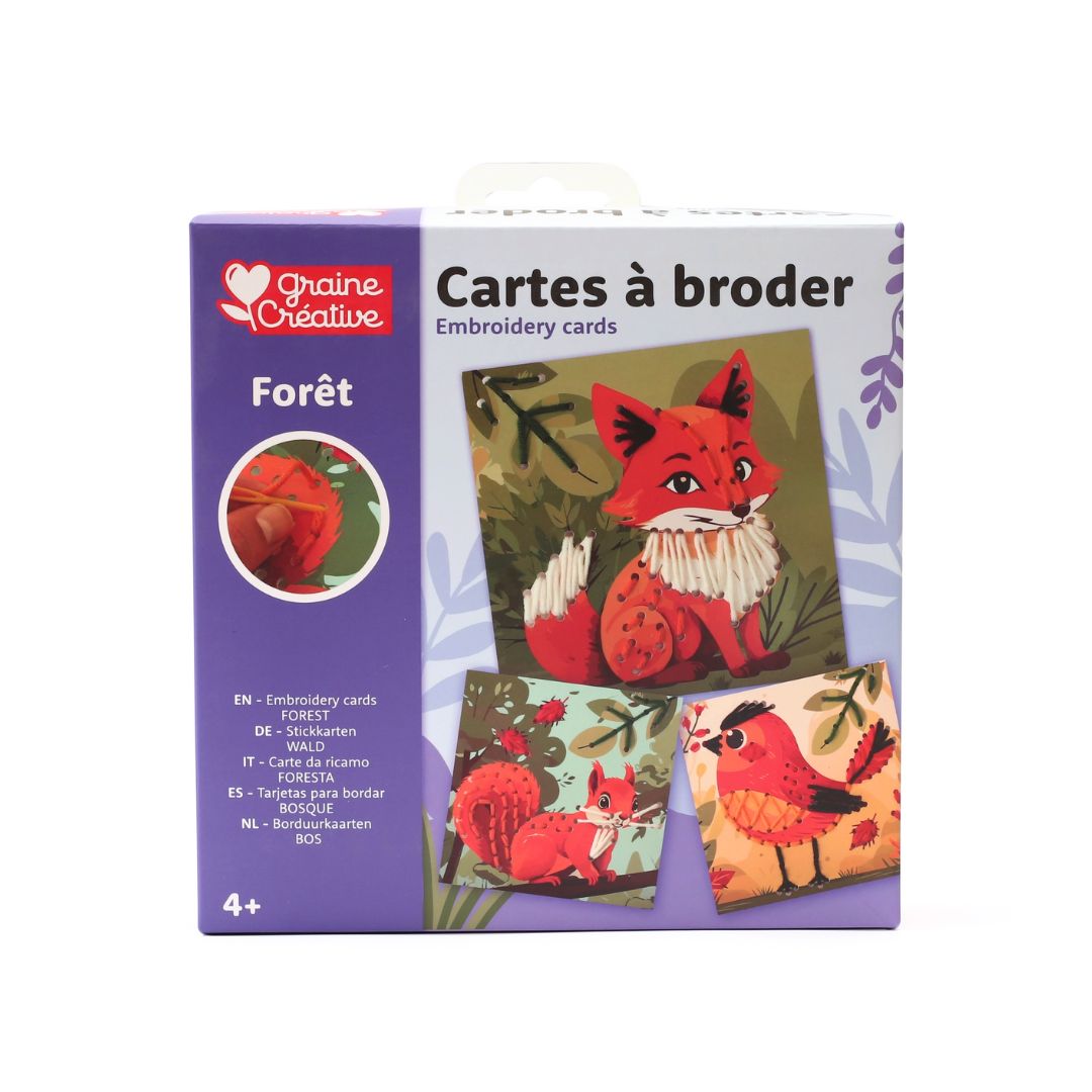 Stickkarten 'Im Wald'