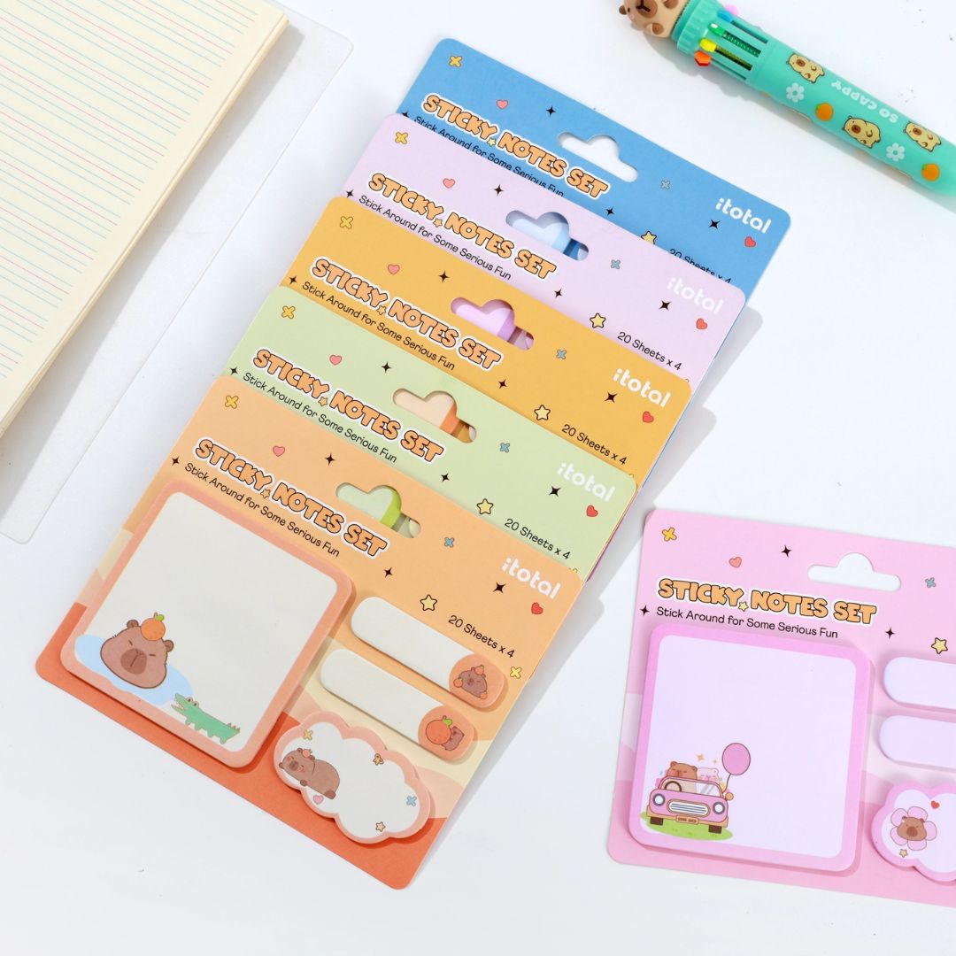 Sortierte Sticky Memos 'Capybara' random