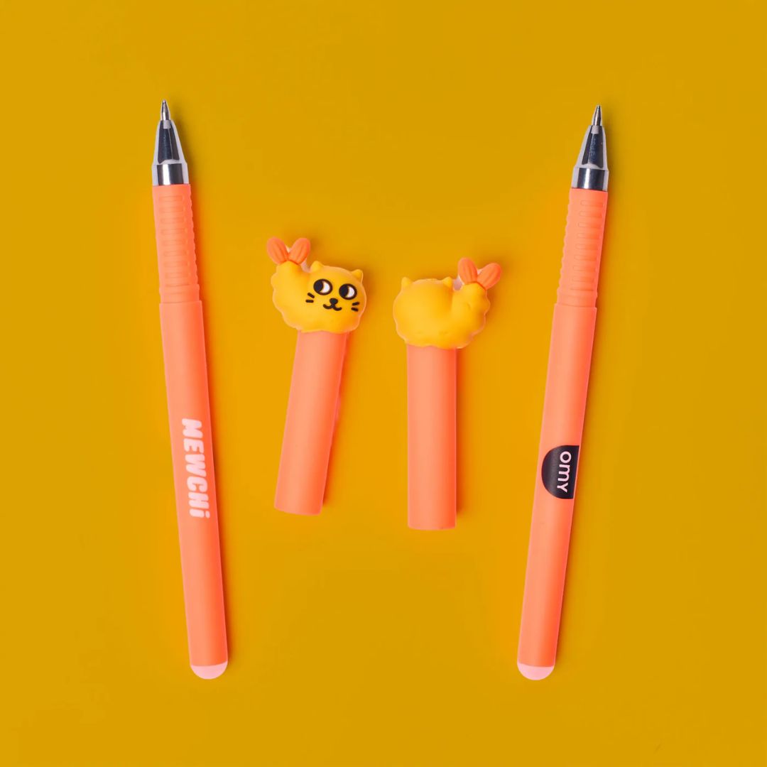 Löschbare Gelschreiber 2er Set 'Pen Buddies – Mewchi'