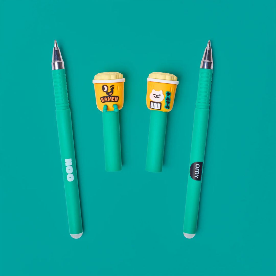 Löschbare Gelschreiber 2er Set 'Pen Buddies – Mewchi'