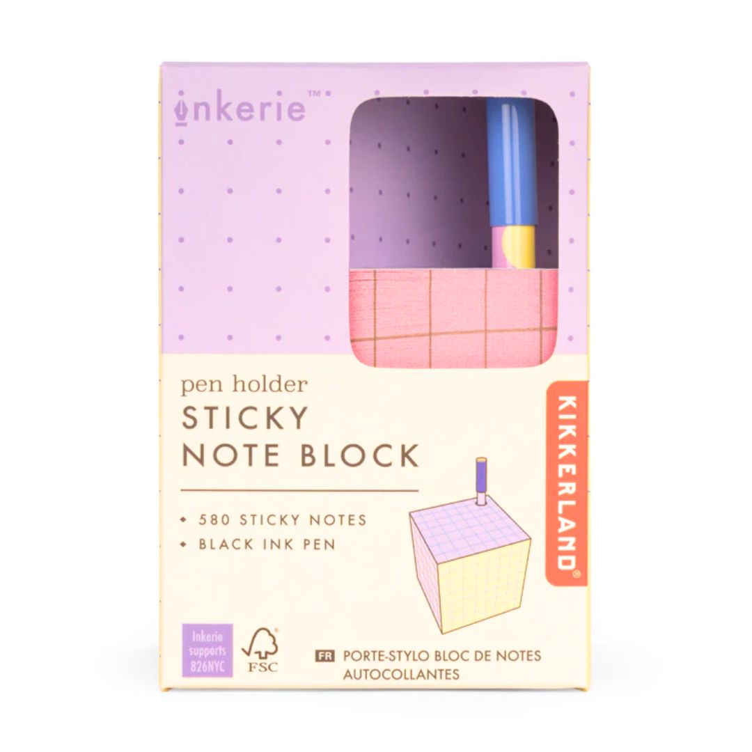 Pen Holder Sticky Note Block