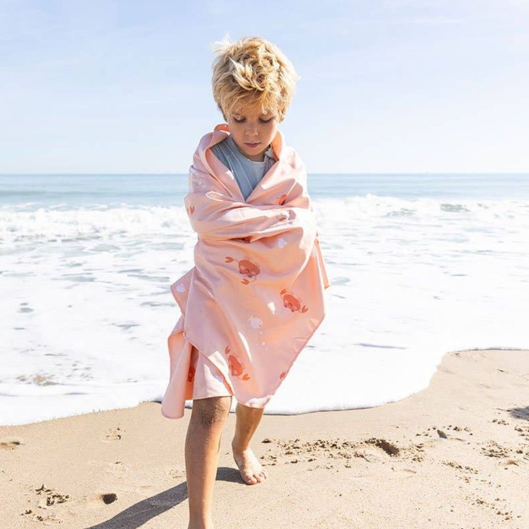 Mikrofaser-Strandtuch für Kinder coral