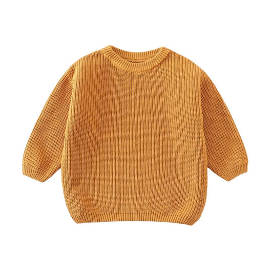 Oversize-Pullover senfgelb