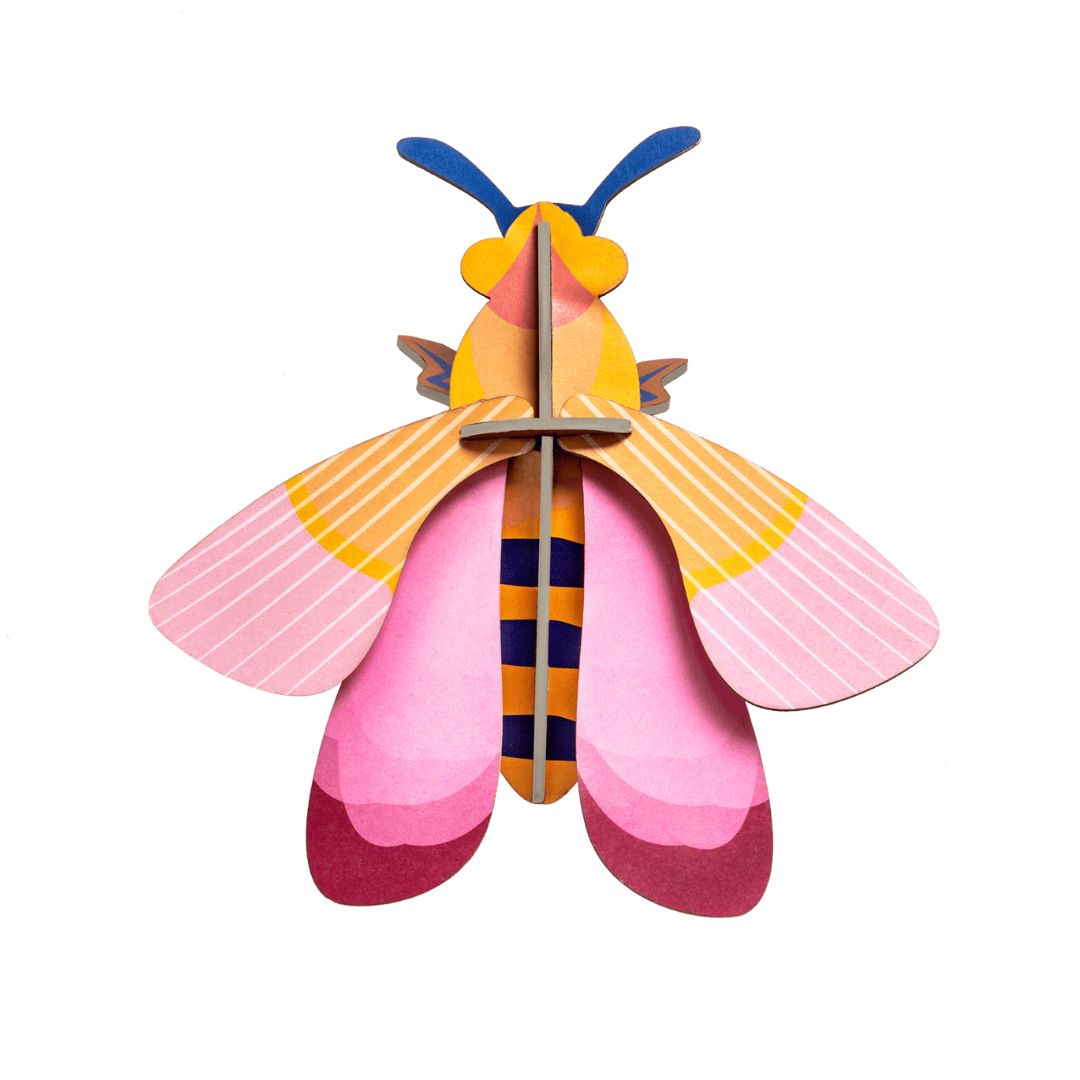 Studio Roof | Insects Small Wall Art 'Pink Bee'