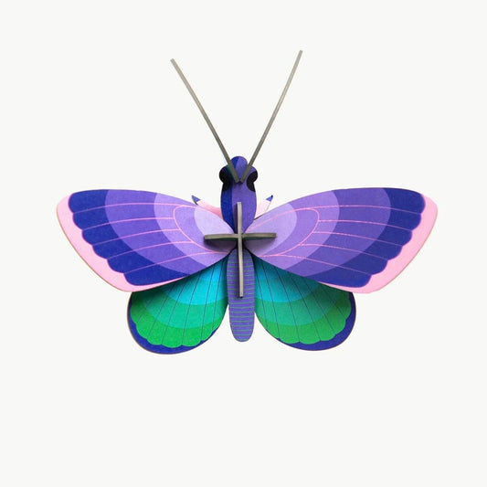 Studio Roof Wall Art 'Blue Copper Butterfly'