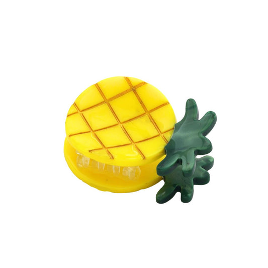 Haarklammer 'Ananas' gelb