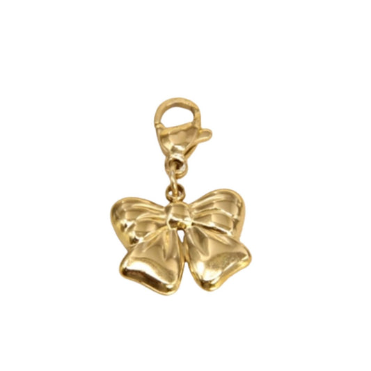 Süßer Anhänger 'Schleife' gold