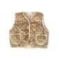 Süße Weste Vintage Style 'Polka Dots' khaki
