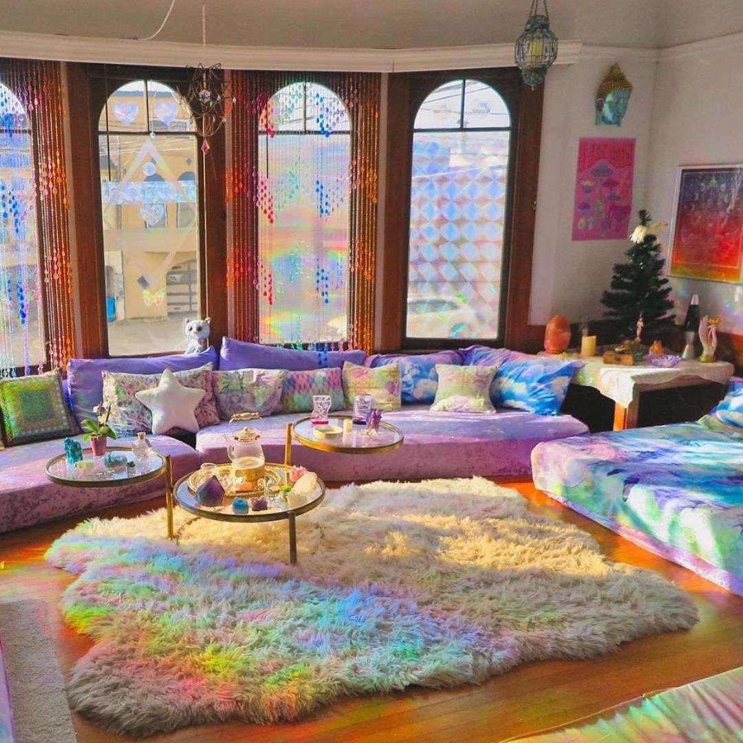 Suncatcher-Aufkleber 'Mohnblumen' Regenbogenmacher