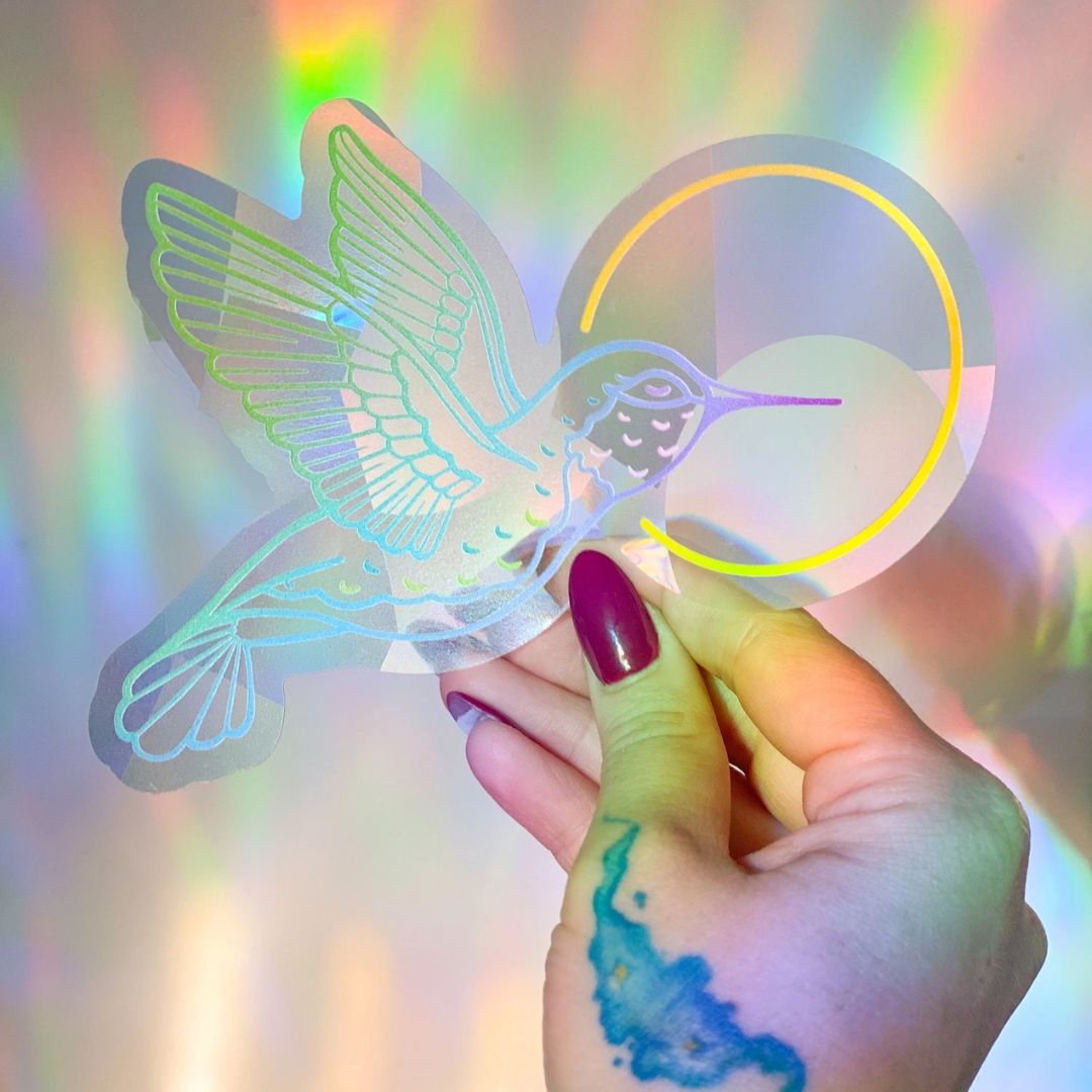 Suncatcher-Aufkleber 'Kolibri' Regenbogenmacher