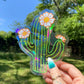 Suncatcher-Aufkleber 'Kaktusfeigenkaktus' Regenbogenmacher