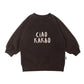 Kinder Sweatshirt mit Print 'Ciao Kakao' schwarz