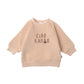 Sweatshirt in beige mit Print 'Ciao Kakao'