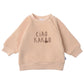 Kinder Sweatshirt mit Print 'Ciao Kakao' beige