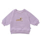Sweatshirt in flieder mit Print "Dackel"