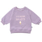 Kinder Sweatshirt mit Print 'Icecream Society' flieder