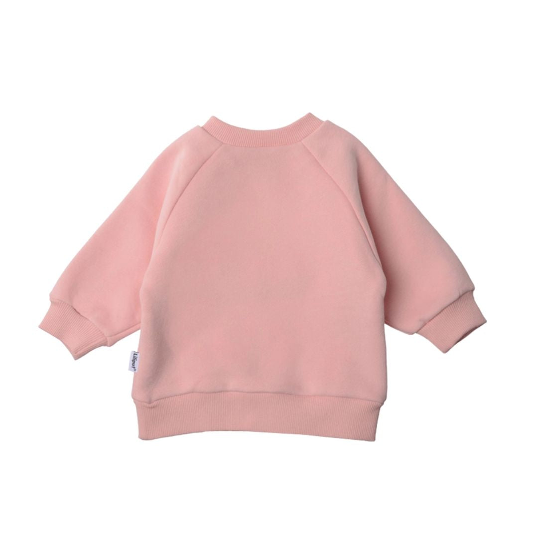 Sweatshirt 'Happy Smiley' in dusty pink