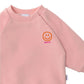 Sweatshirt 'Happy Smiley' in dusty pink