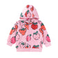Sweatshirtjacke für Kinder Cartoon Muster 'Fruits'