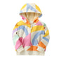 Kuschelige Sweatshirtjacke für Kinder 'Colorful' mehrfarbig