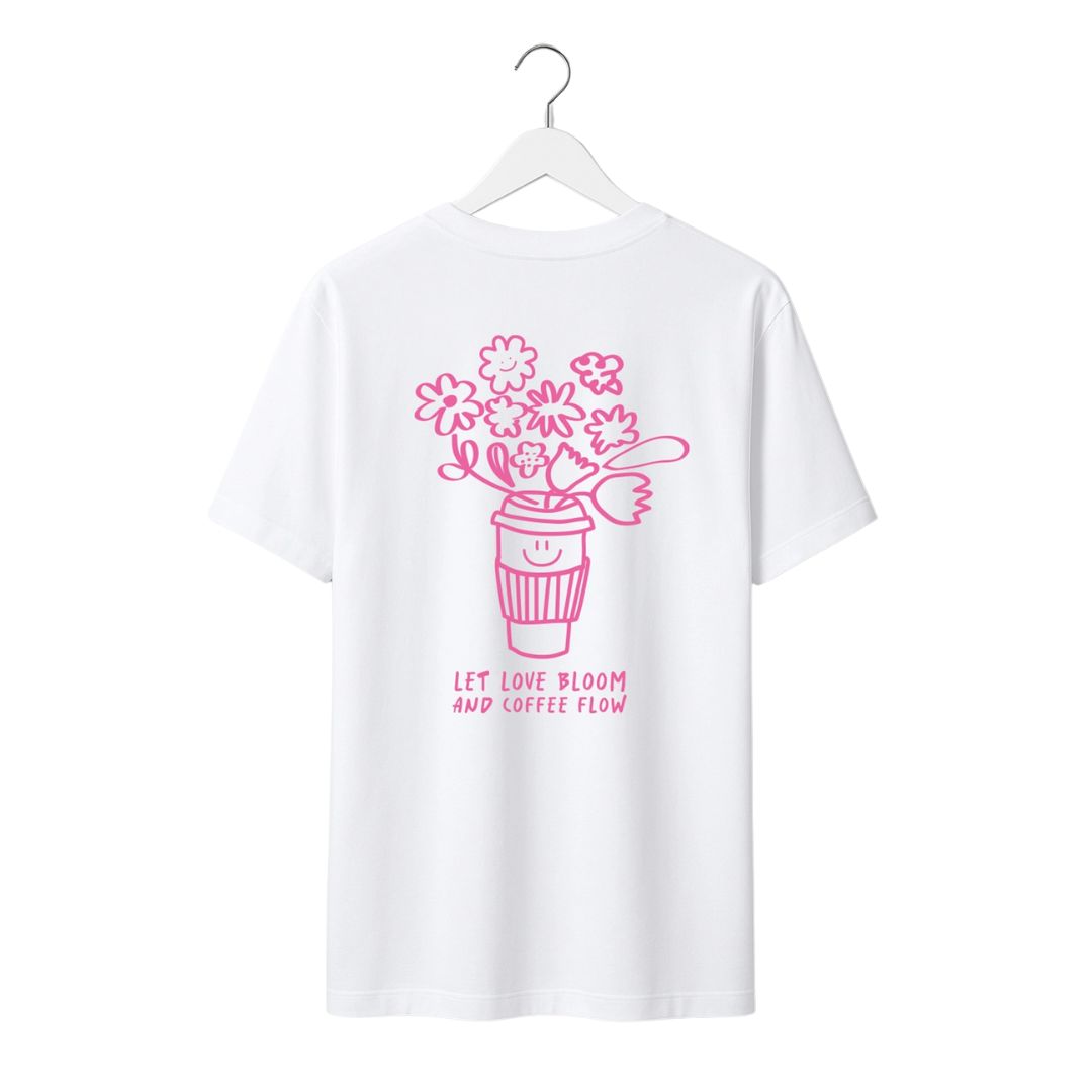 Damen T-Shirt 'Let love bloom'
