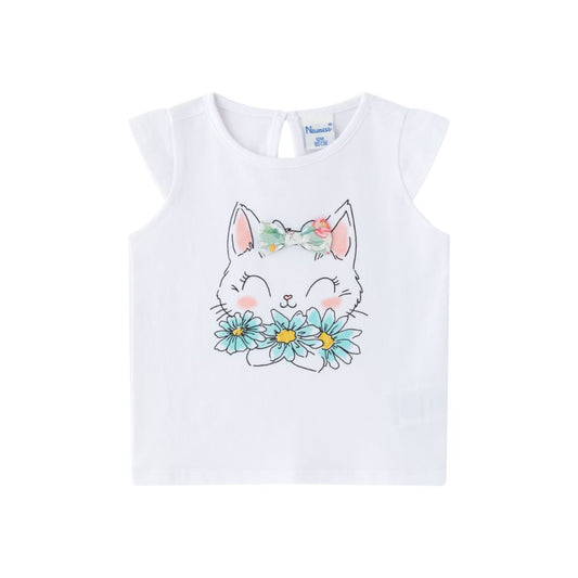 Sommershirt mit Katzen Print