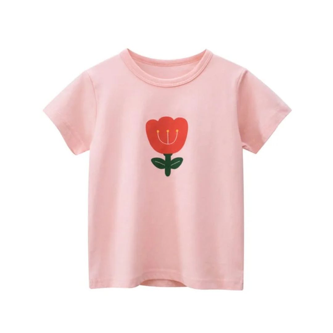 Kinder T-Shirt mit Print 'Fancy Flower'