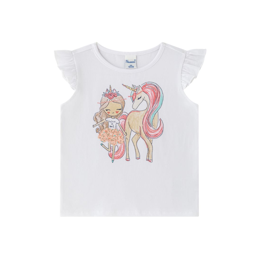 T-Shirt für Mädchen Einhornprinzessin