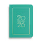 NAVUCKO | Pocket Kalender DIN A6 'Planner 2026' emerald grün