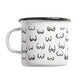 Statement Emaille Tasse 'Busenfreunde'