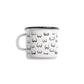 Tasse aus Emaille 'Busenfreunde'