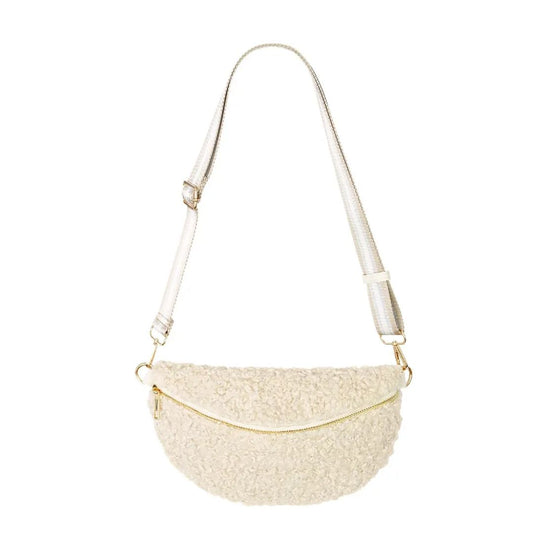 Teddy Crossover-Hip Bag beige