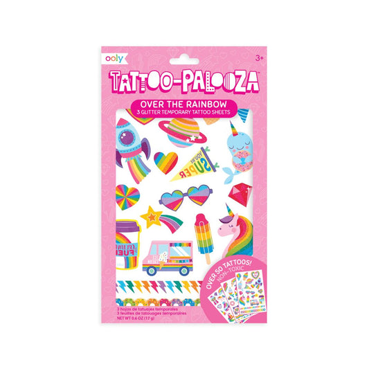 Temporary Glitter Tattoos 'Tattoo Palooza  - Over The Rainbow'