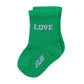 Tennis Socken für Babys & Kinder 'LOVE' grün