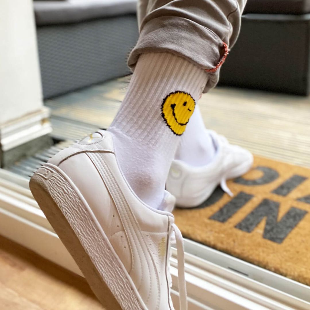 Tennissocken 'Yellow Smile'
