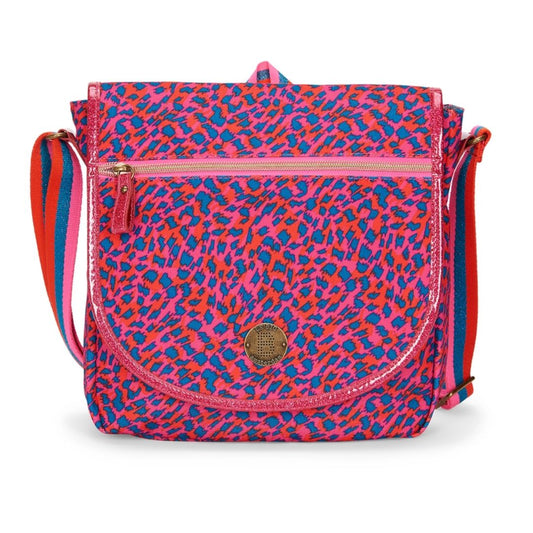Schultertasche 'Arty Animal' pink/leo