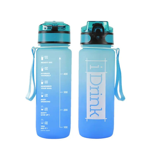 Trinkflasche aus Tritan 750 ml hellblau/blau