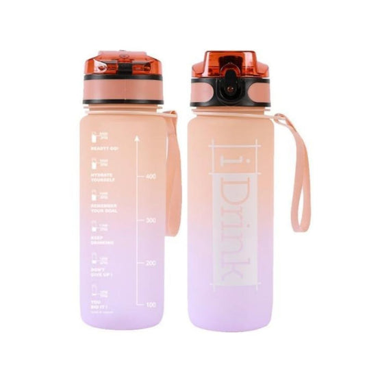 Trinkflasche aus Tritan 750 ml orange/lila