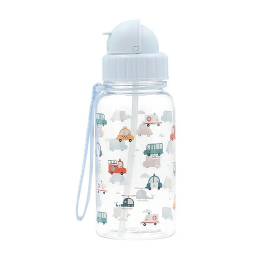 Trinkflasche 500 ml 'City Cars' blau