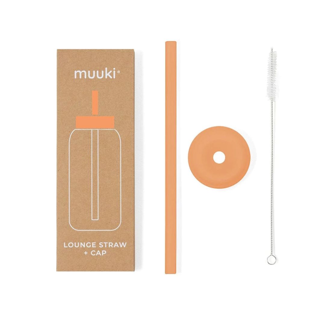 Trinkhalm + Cap für Trinkflasche 720 ml tropical papaya