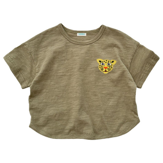 T-Shirt Kurzarm 'Tiger' grün