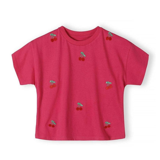 Besticktes T-Shirt 'Cherry'