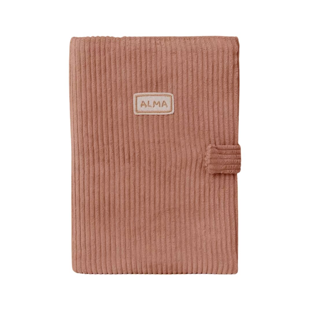 U-Heft Hülle 'La Protège' Cord rosa personalisierbar