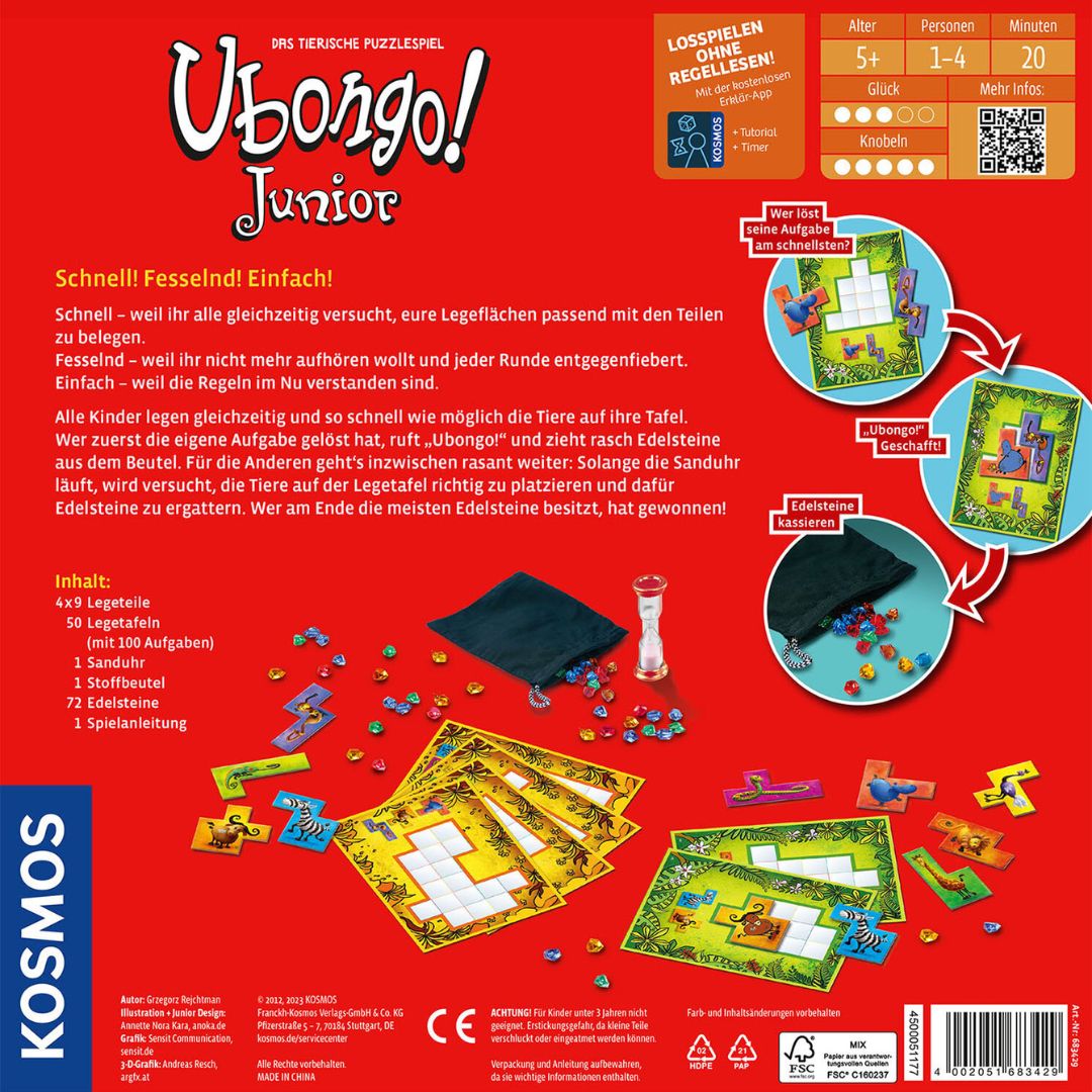 Ubongo Junior - Das tierische Puzzelspiel