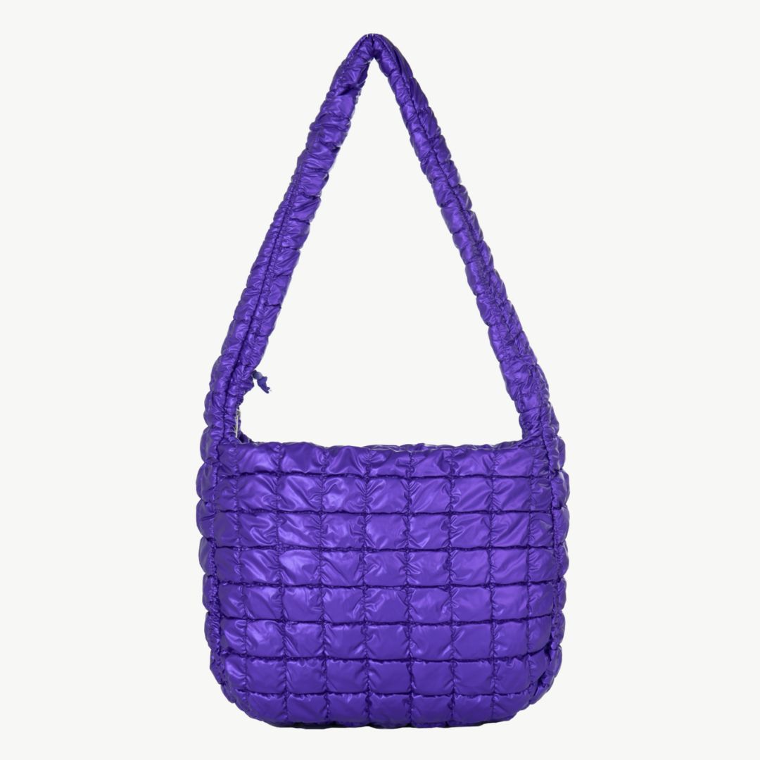 Umhängetasche unifarben 'plissierte Schultertasche' lila