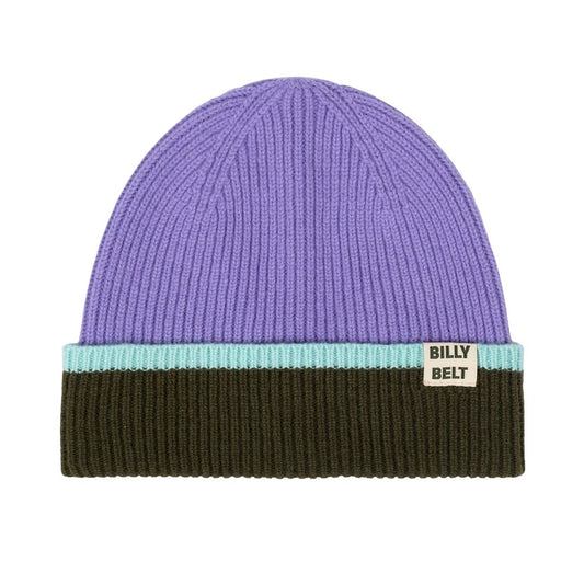 Wollmütze Unisex für Erwachsene violett/khaki/minzgrün