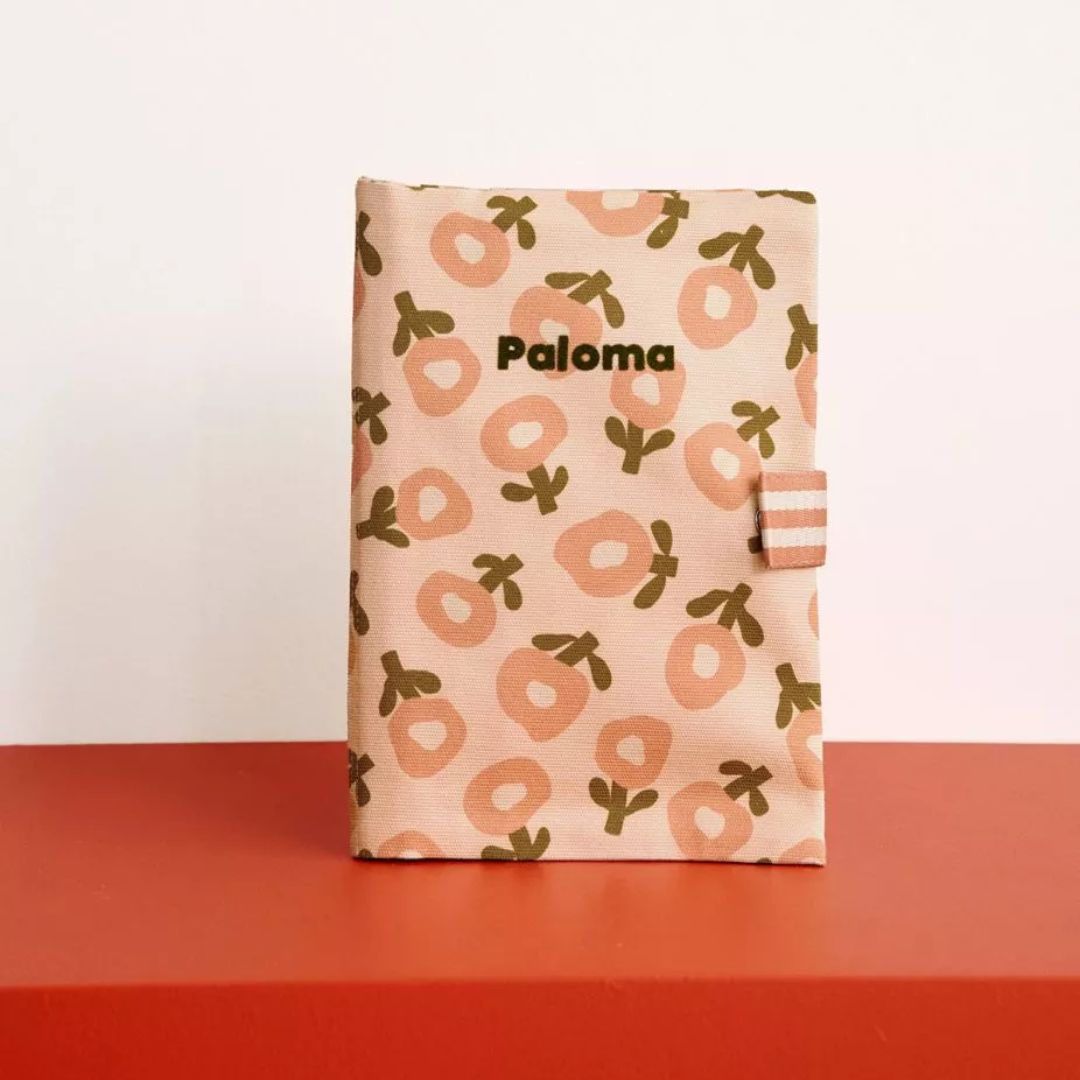 Untersuchungshefthülle 'Birds Allover' rosa