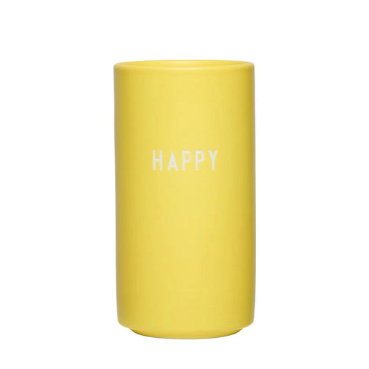 Favourite Vase 'Happy' gelb